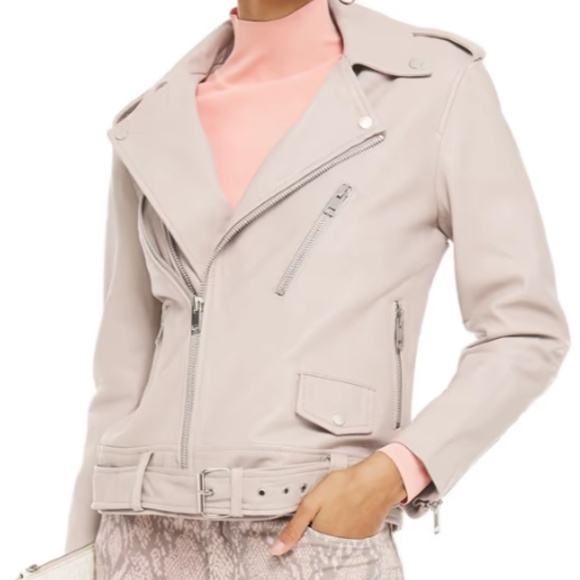 NWOT Walter Baker Kingsley Leather Biker Jacket Size XS - Picture 2 of 9